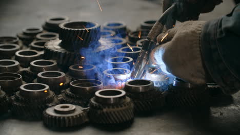 welding gears art project