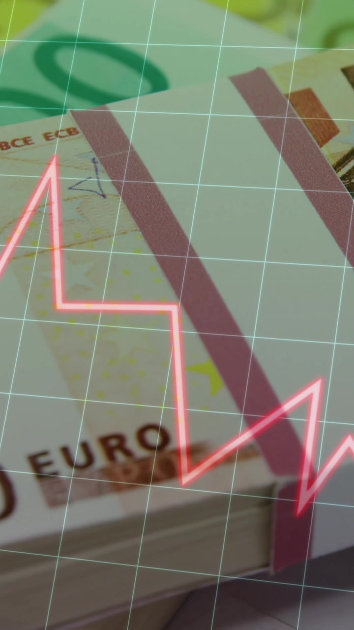 Animation of graphs over euro banknotes