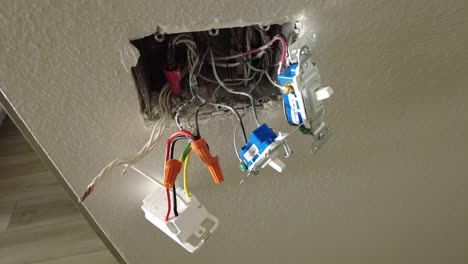 scan-of-exposed-wires-from-an-electric-switch-box-repair-work-at-home