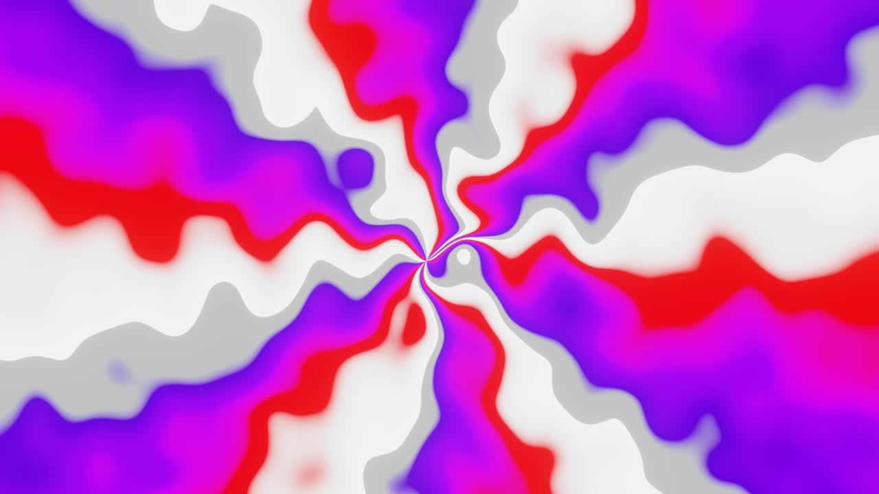 Rotation of abstract wriggling multicolored rays