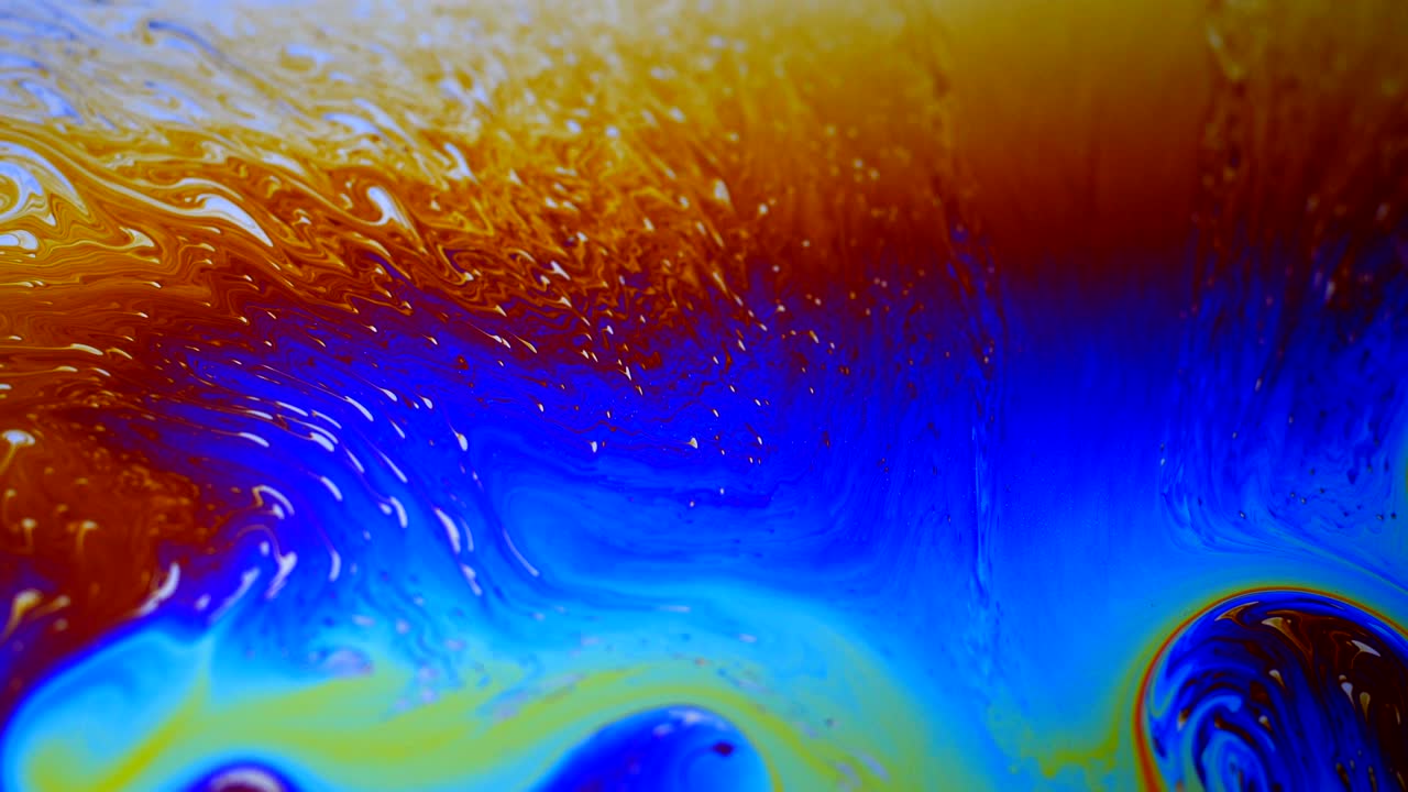 colores en movimiento, efecto líquido, burbujas de jabón
