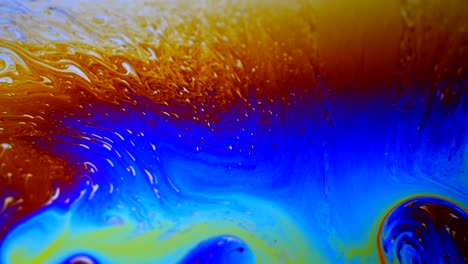 colors in motion, liquid effect, soap bubbles