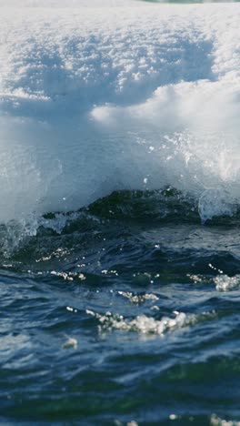 winter ice and water