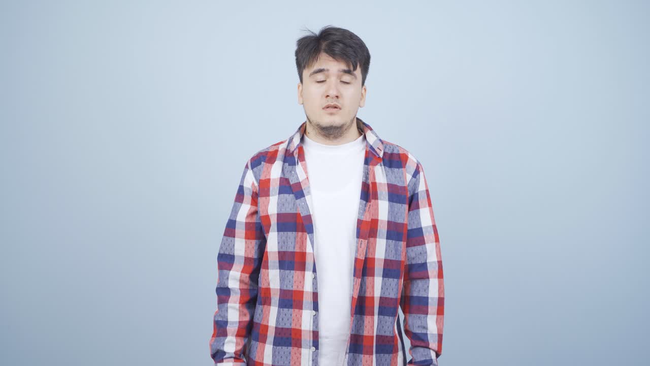 감성적인 남자.