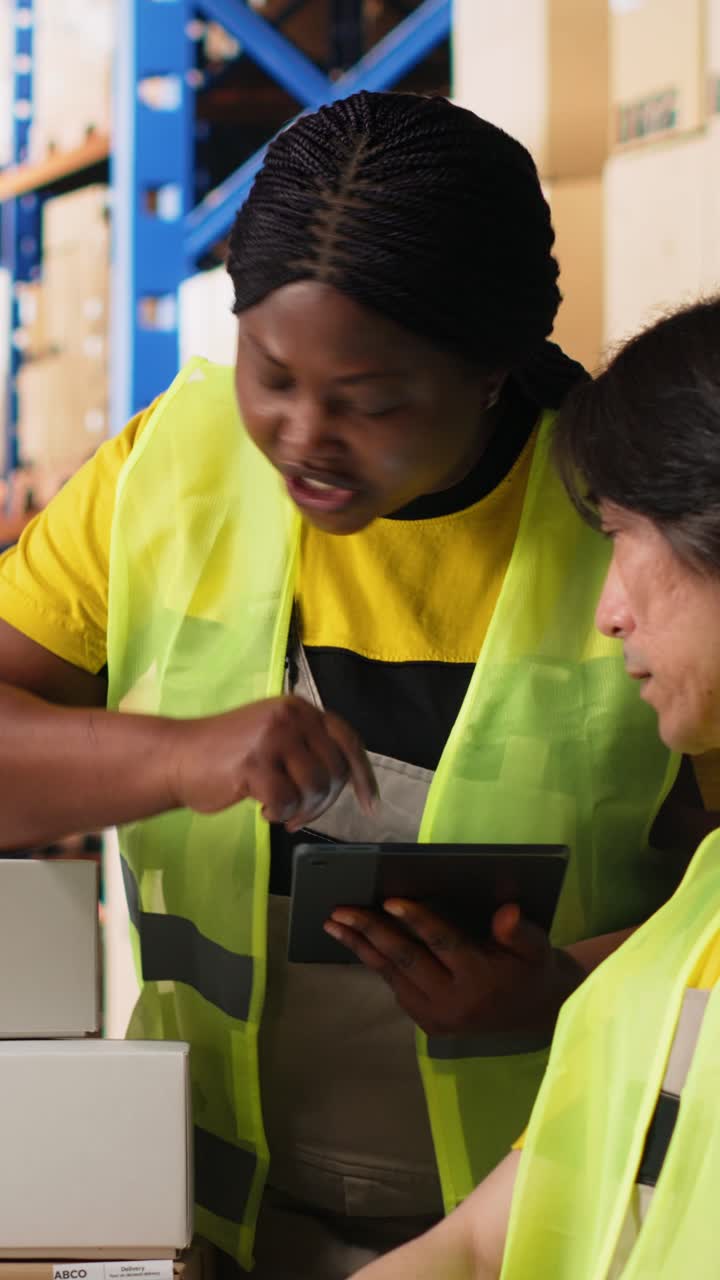 Vertical Video Depot coworkers processing orders and preparing the packages together