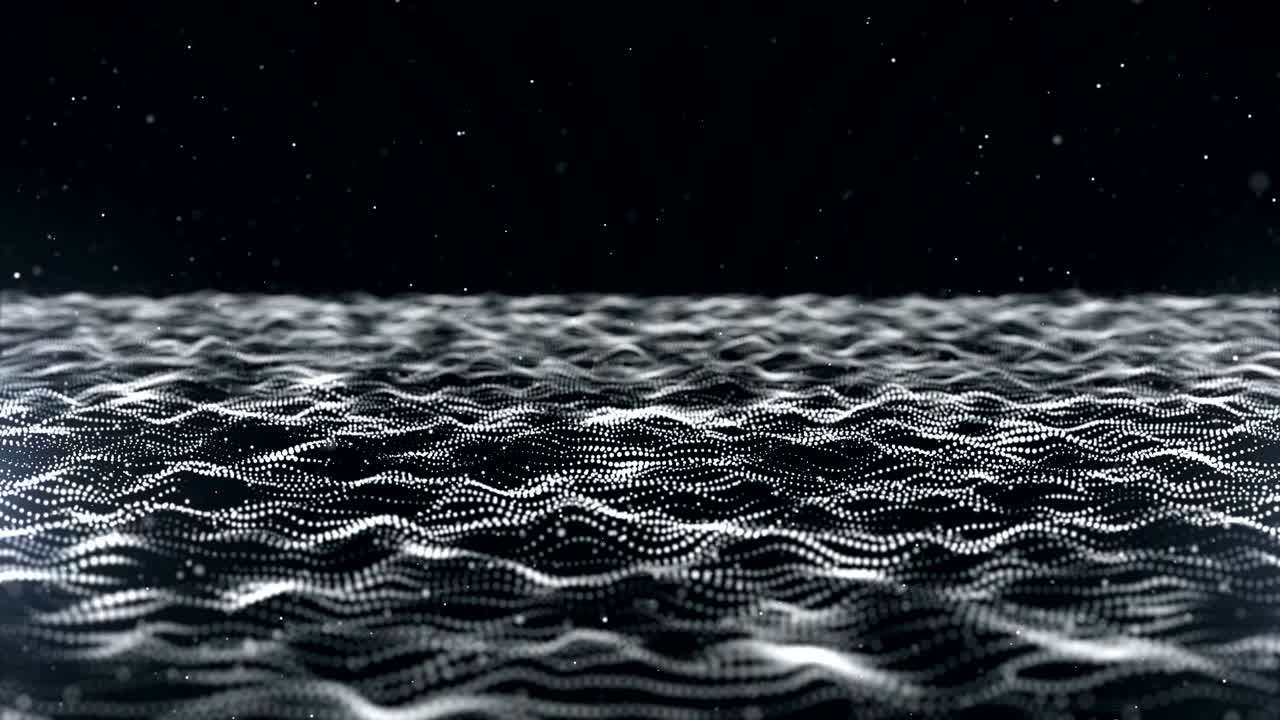 Glitter Particles Background. Loop