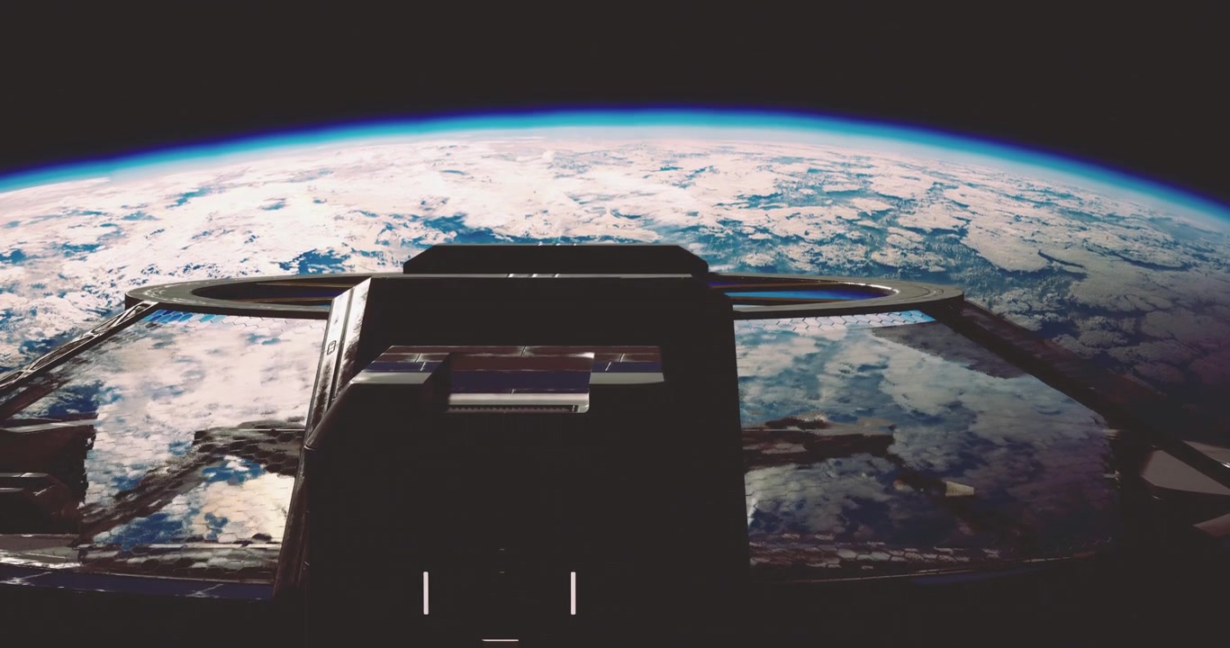 Vista dallo spazio della stazione spaziale che cattura la bellezza del pianeta sottostante