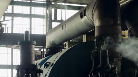 overhead crane in factory workshop. factory overhead crane inside factory building