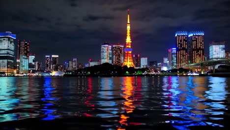 tokyo city skyline at night