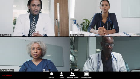 médico varón de mediana edad da malas noticias durante una videollamada