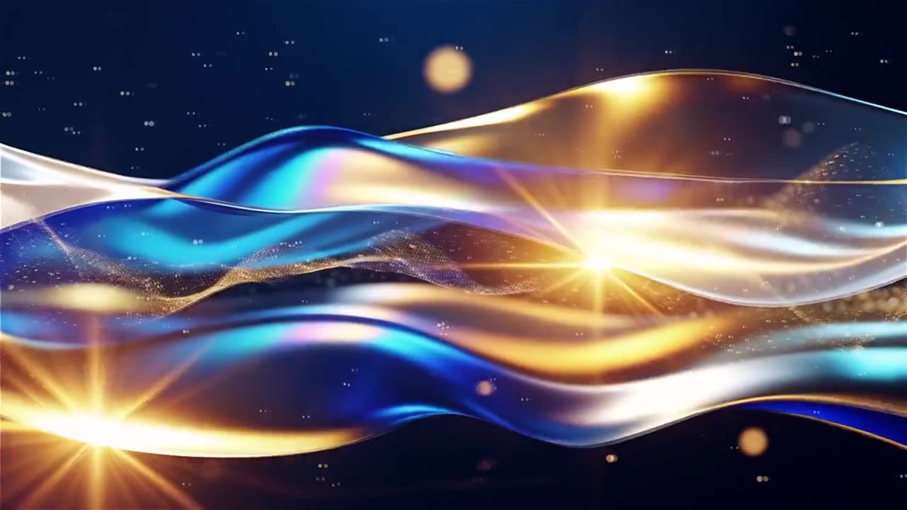 Abstract Flowing Light Waves Background