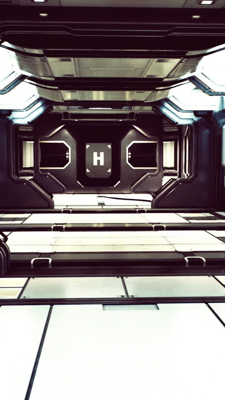 Bathed in soft light high tech panels line the walls