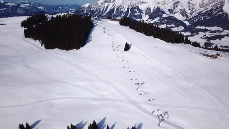 ski resort in sunny weather