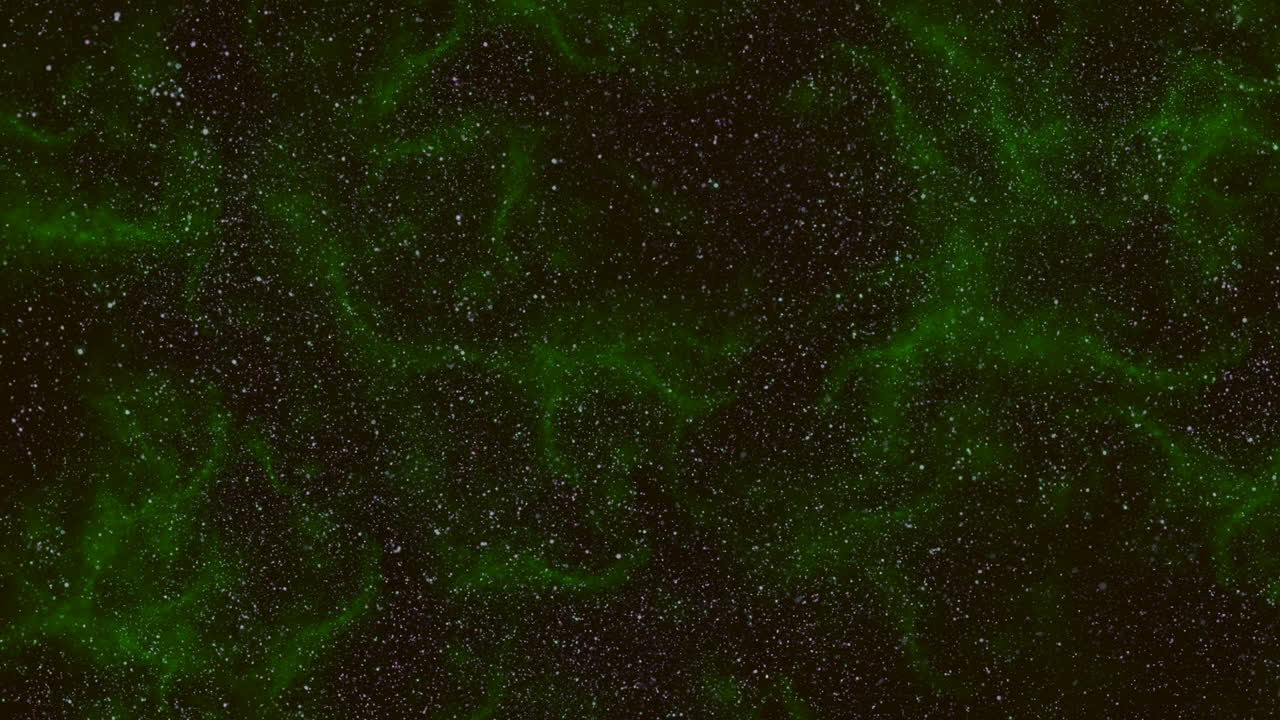 las estrellas brillantes iluminan un cielo nocturno verde y negro