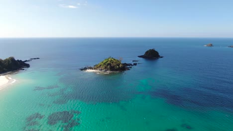 small islands from the air