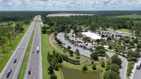 aerial view of florida welcome center on i-75, south-facing start