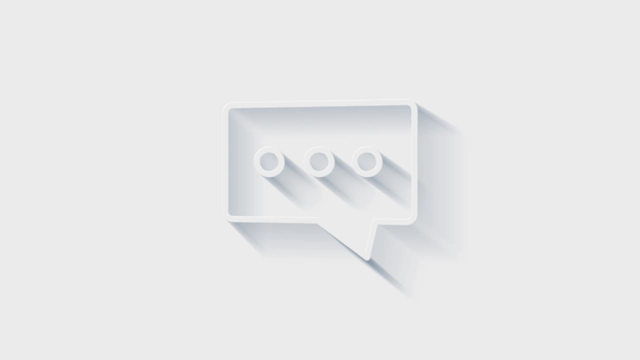 icono de burbuja aislado en fondo blanco. símbolo de contabilidad. negocios, educación y finanzas. animación gráfica de movimiento de video 4k