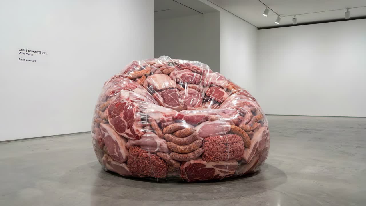 Meat sculpture