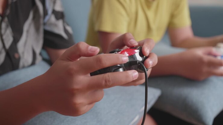 Boys Playing Video Games