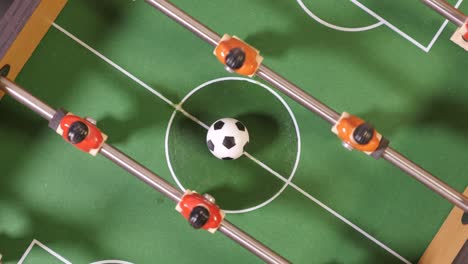 fútbol giratorio juego de mesa de fútbol de arriba hacia abajo vista de pájaro