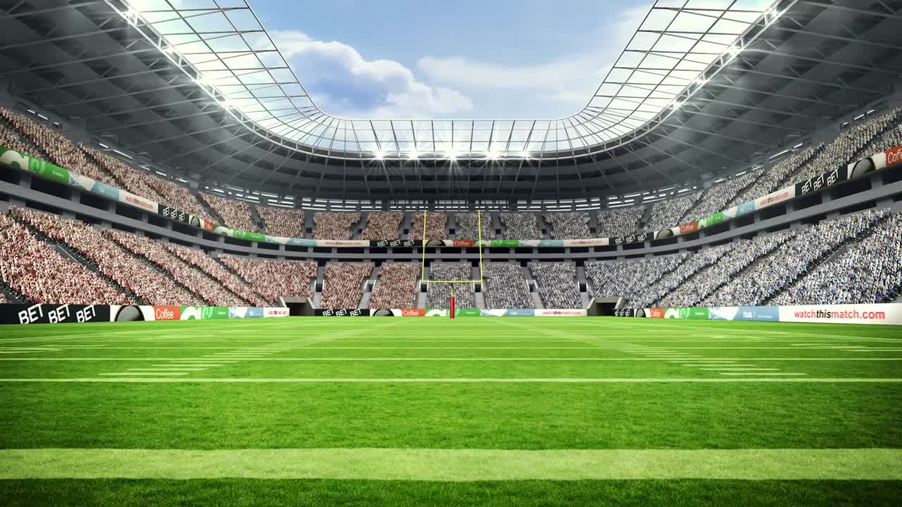 vista de un estadio de fútbol americano