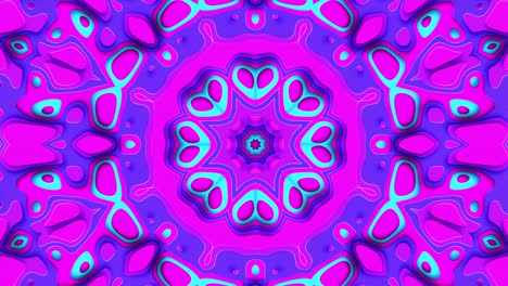 moderno kaleidoscopio vj bucle con hermosos colores de moda
