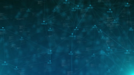 data matrix simulation digital line internet network grid technology with futuristic hud screen