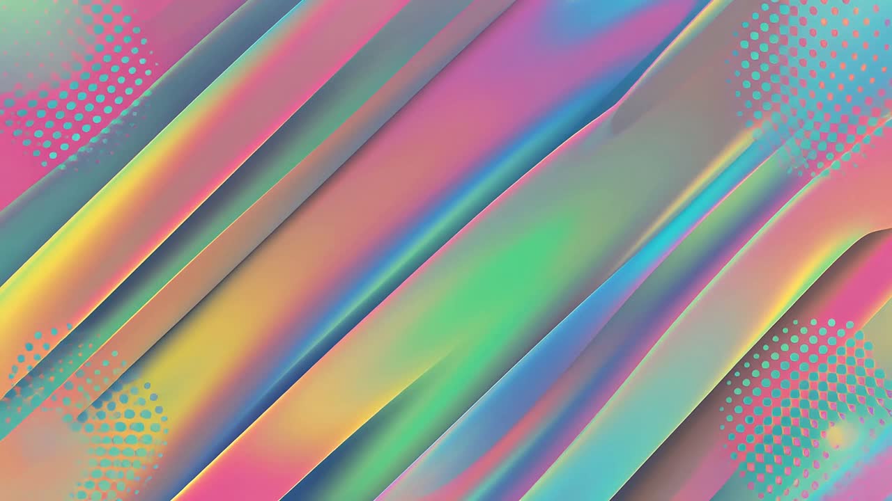 Fundo Abstrato Dinâmico com Listras e Pontos Gradientes Iridescentes