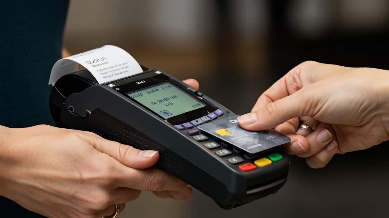 Making a Payment with a Credit Card at a Point of Sale Terminal