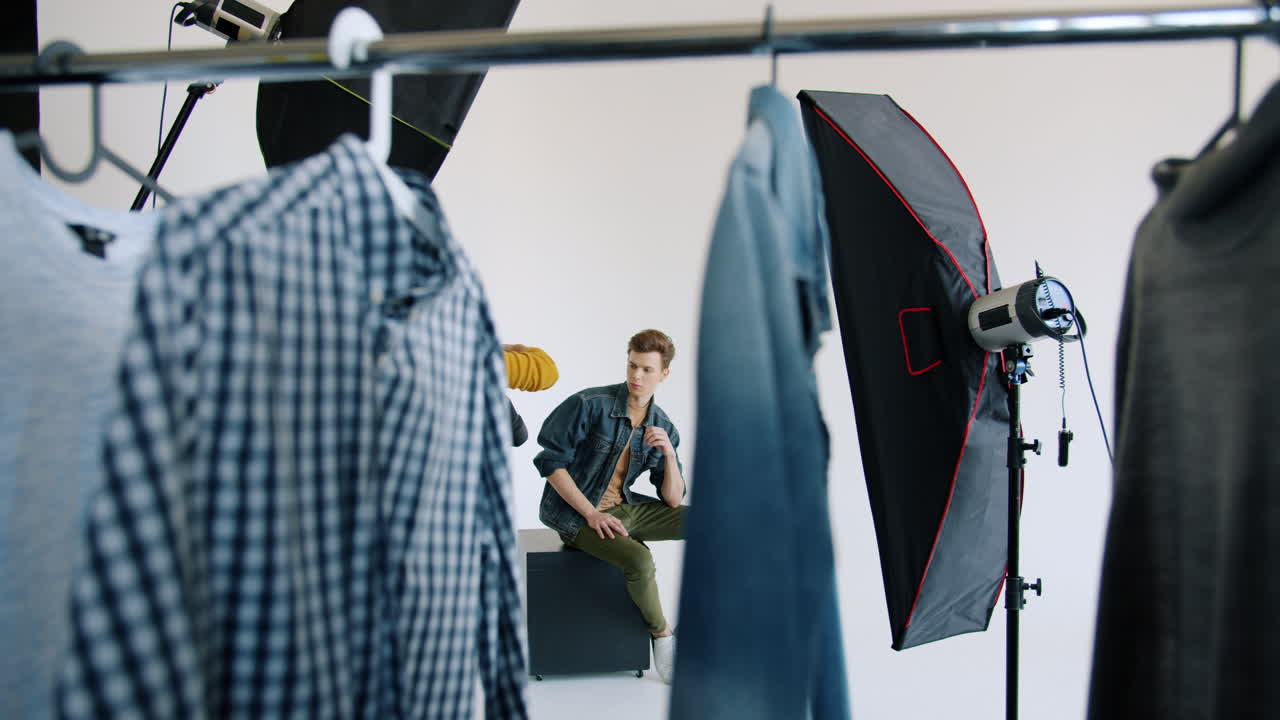 스튜디오에서 패션 포토