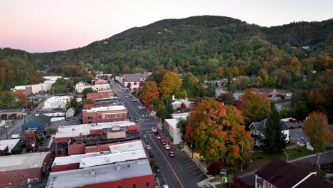 aerial orbit boone nc, north carolina in fall