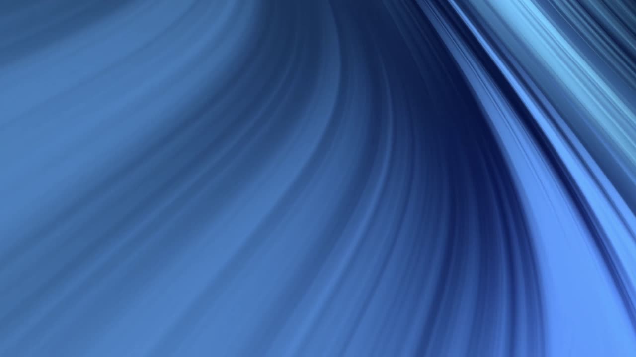 Animation of glowing blue light wave moving on black background