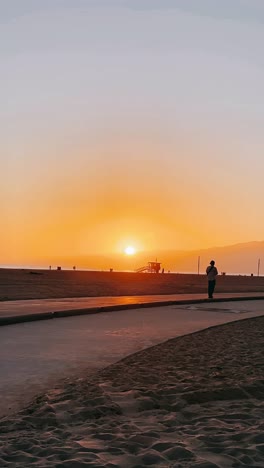 sunset at the beach