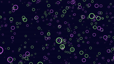 Colorful-circle-pattern-on-black-background