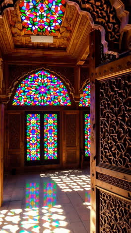 diverse architectural beauty: a grand mosque and stained glass masterpieces