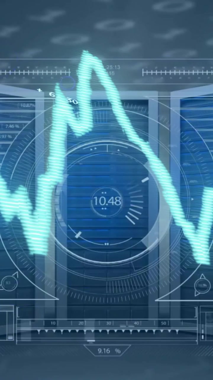 Animation of financial data processing over computer servers