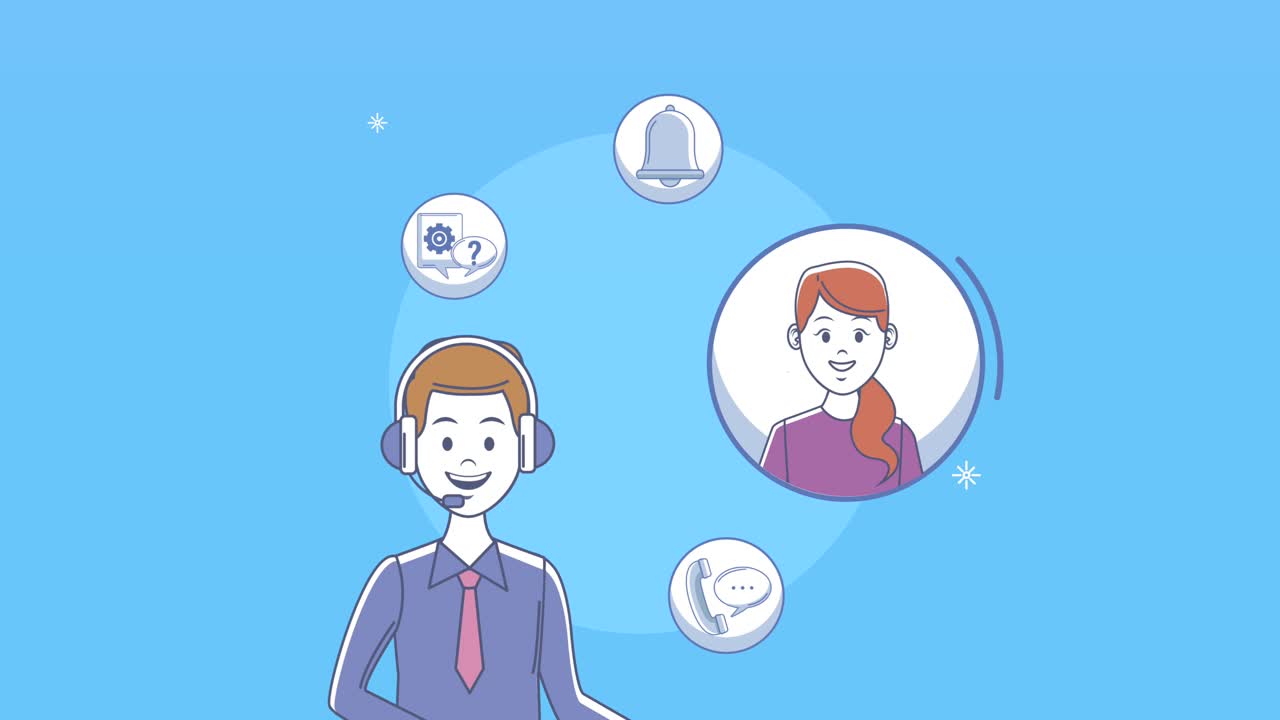 고객 서비스 직원 헤드 캐릭터