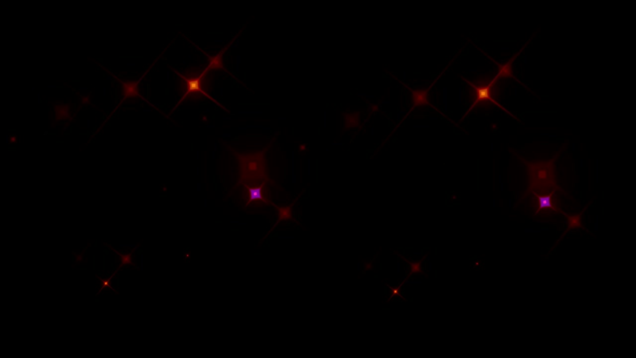 animazione luce rossa scintilla su sfondo nero.