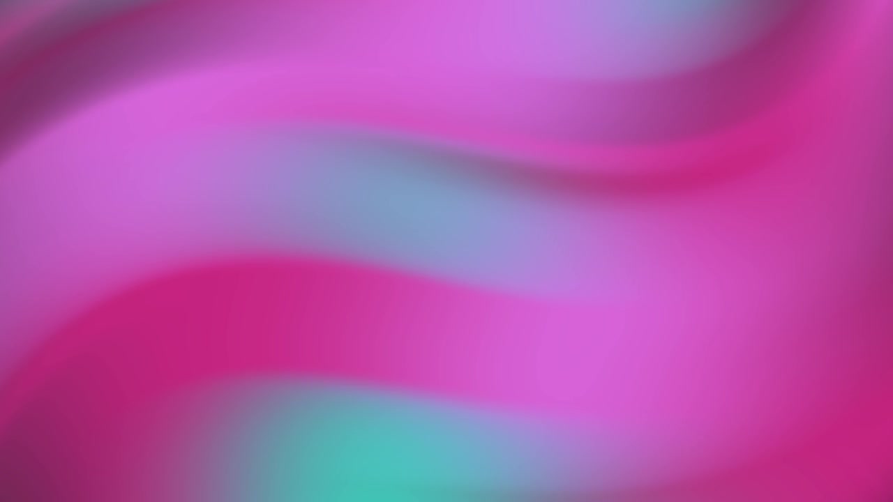 Abstract Gradient Background with Smooth Pink and Teal Color Waves