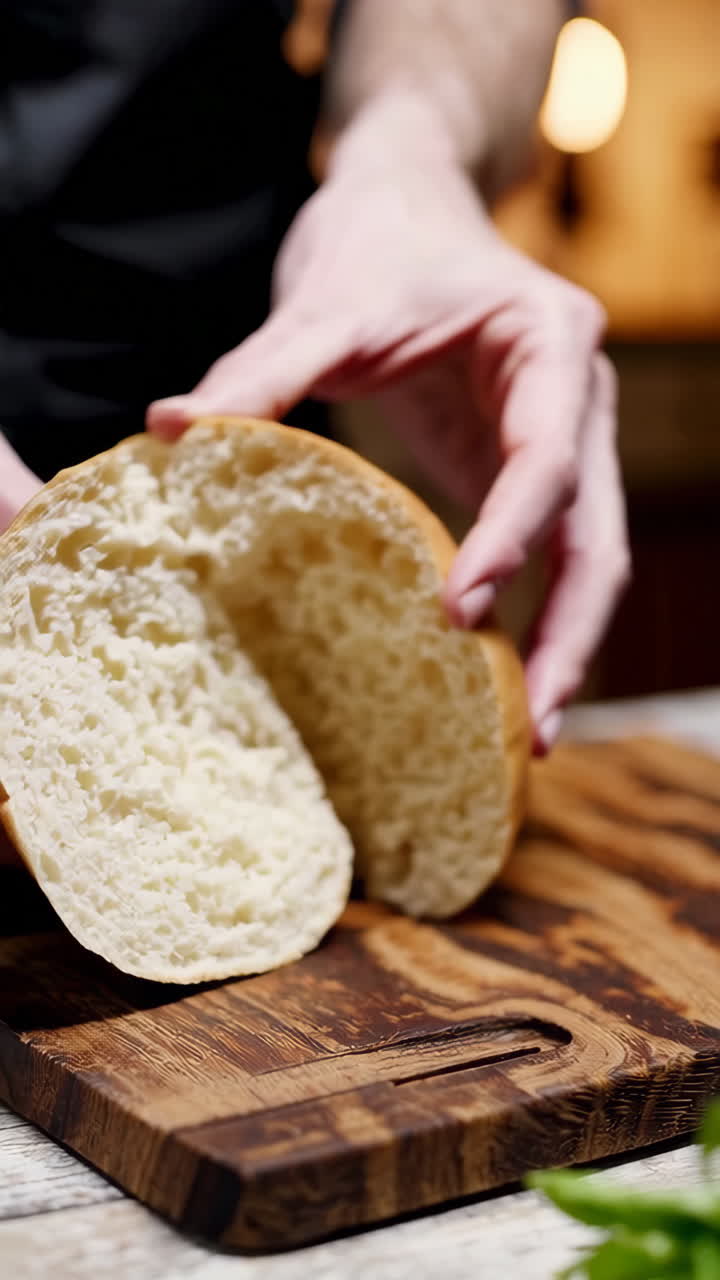 Preparing Burger Buns
