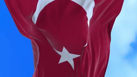 seamless loop turkish flag.