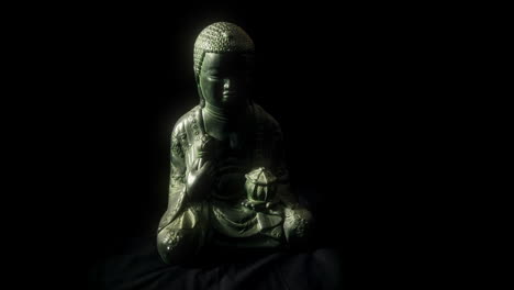 holy buddha statue sitting in meditation