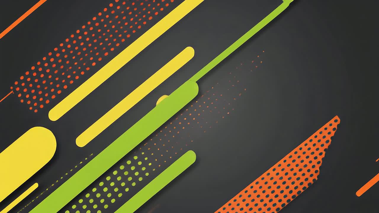 Modern Abstract Animation with Moving Colorful Geometric Lines