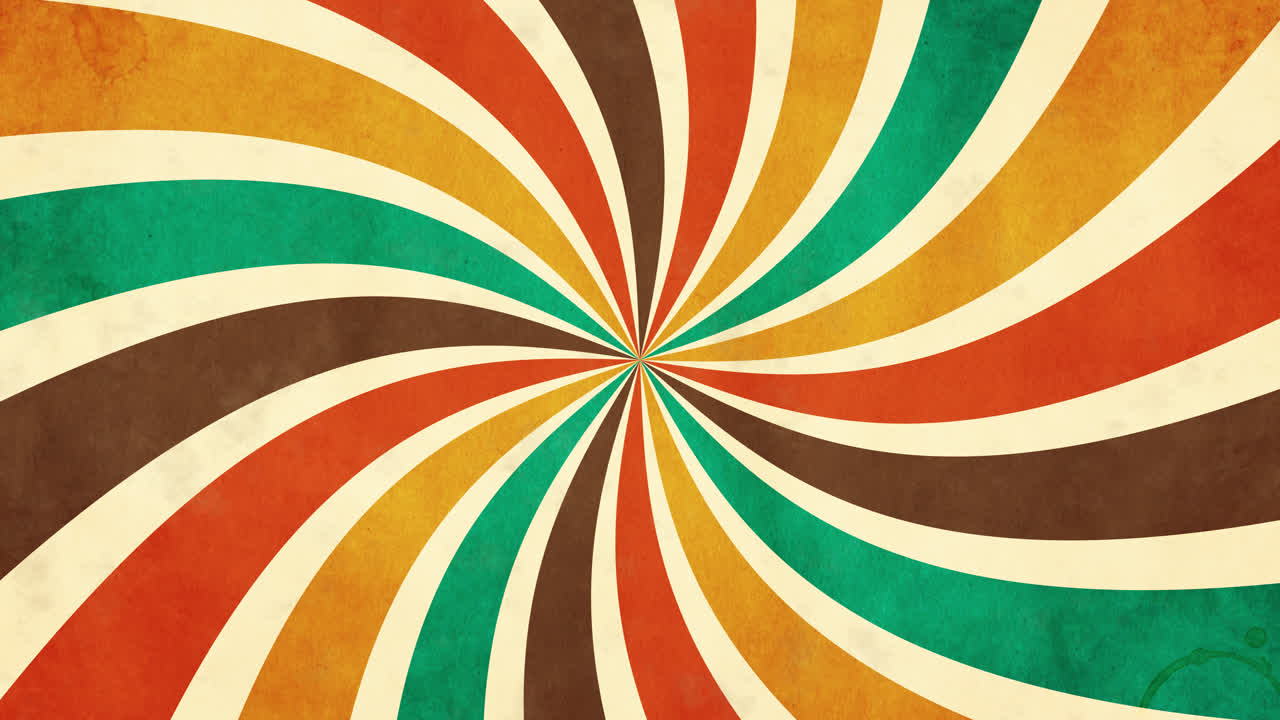 Motivo a spirale retrò colorato con texture grunge