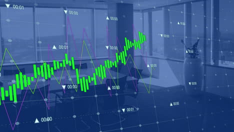 Animación-Del-Procesamiento-De-Datos-Financieros-En-Una-Oficina-Vacía