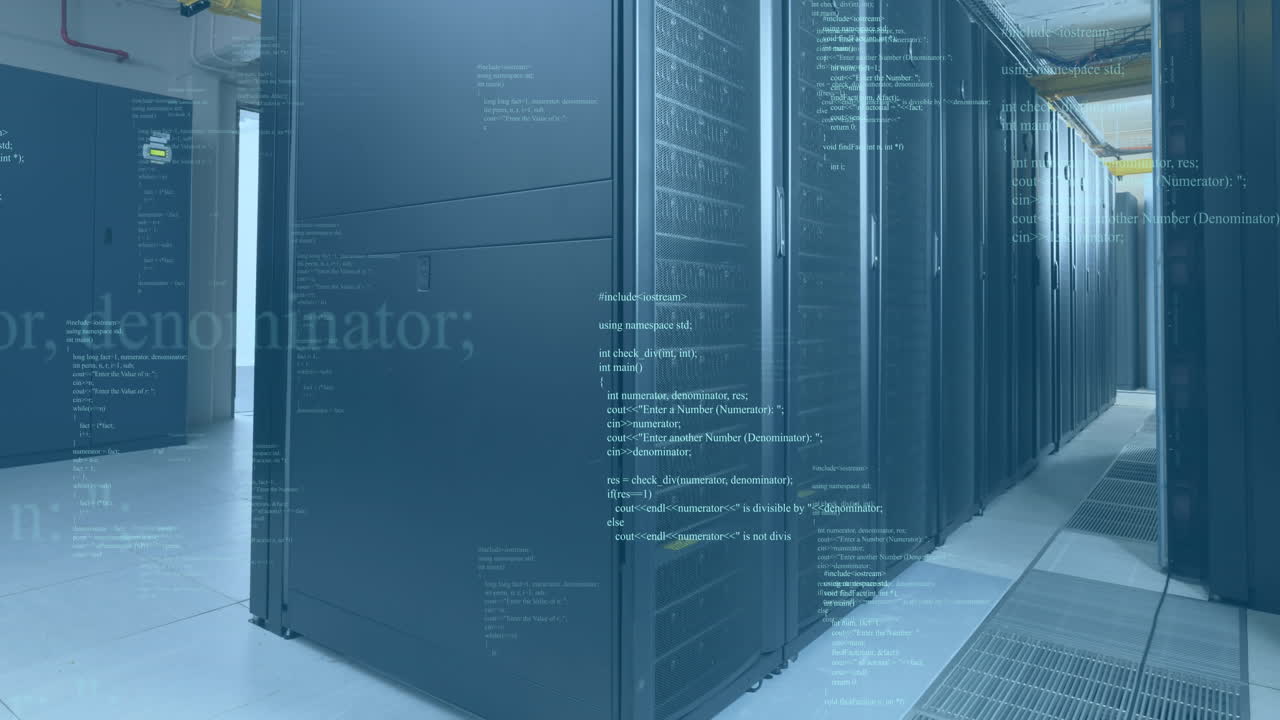 Animation of data processing over computer servers