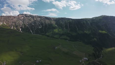 aerial view of a stunning alpine landscape in switzerland