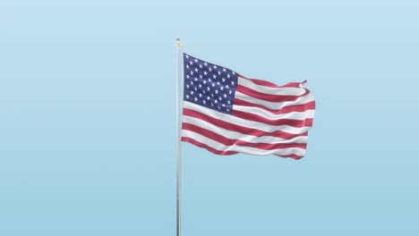 united states  flag with alpha