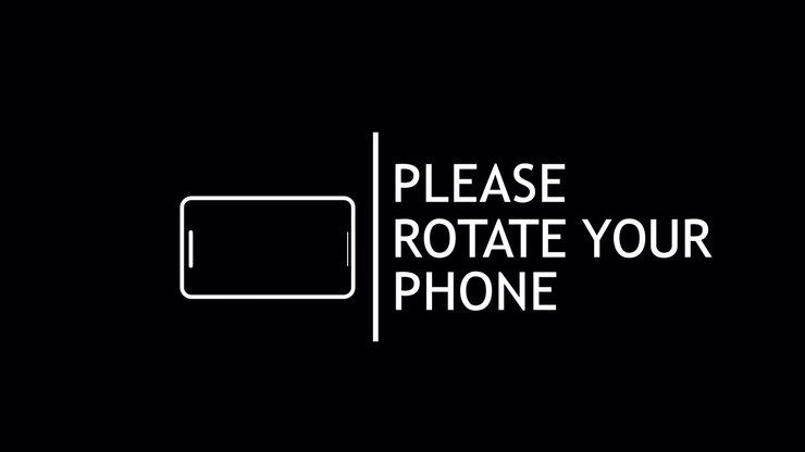 Please Rotate Your Phone Screen Orientation Instruction Graphic