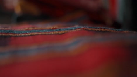 colorful guatemalan textiles - rack focus